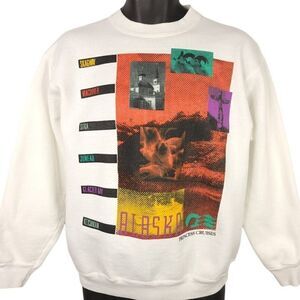 Alaska Princess Cruises Sweatshirt Vintage 80s Juneau Sitka Made In USA Mens